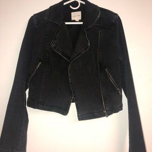 Urban Outfitters Silence + Noise Denim Moto Jacket